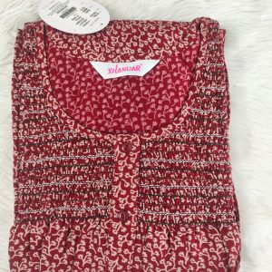 Spun Nighty - L Size - Alpine Cloth - Red Color