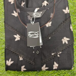 Spun Nighties -Black Colour - Alpine Cloth