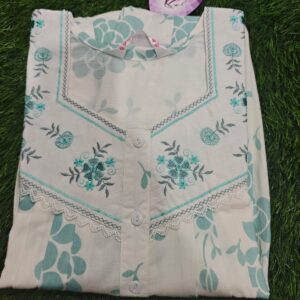 Spun Nighties -white colour - Crush spun