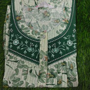 Spun Nighties -Green colour - Braso spun