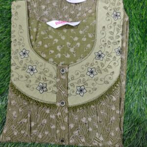 Spun Nighties -Green colour -Crush Spun