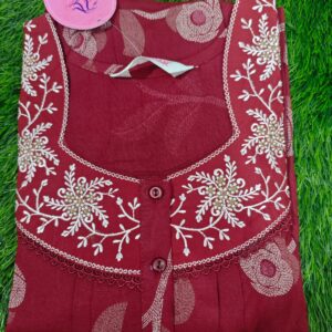Spun Nighties - Red colour -Alpine Spun