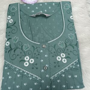 Cotton Mixed Spun Persian green