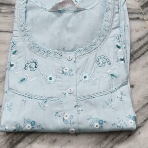 Cotton Mixed Spun Sky blue XXL