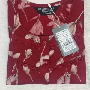 Alphine Red L size Nighty