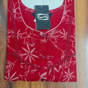 Alphine Red L size Nighty