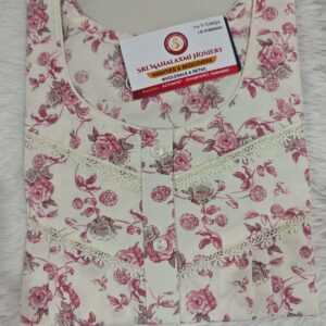 Spun White L size Nighty